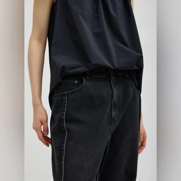 NWOT Tibi Vintage Black Denim Tuck Jean 28 regular - Picture 8 of 10